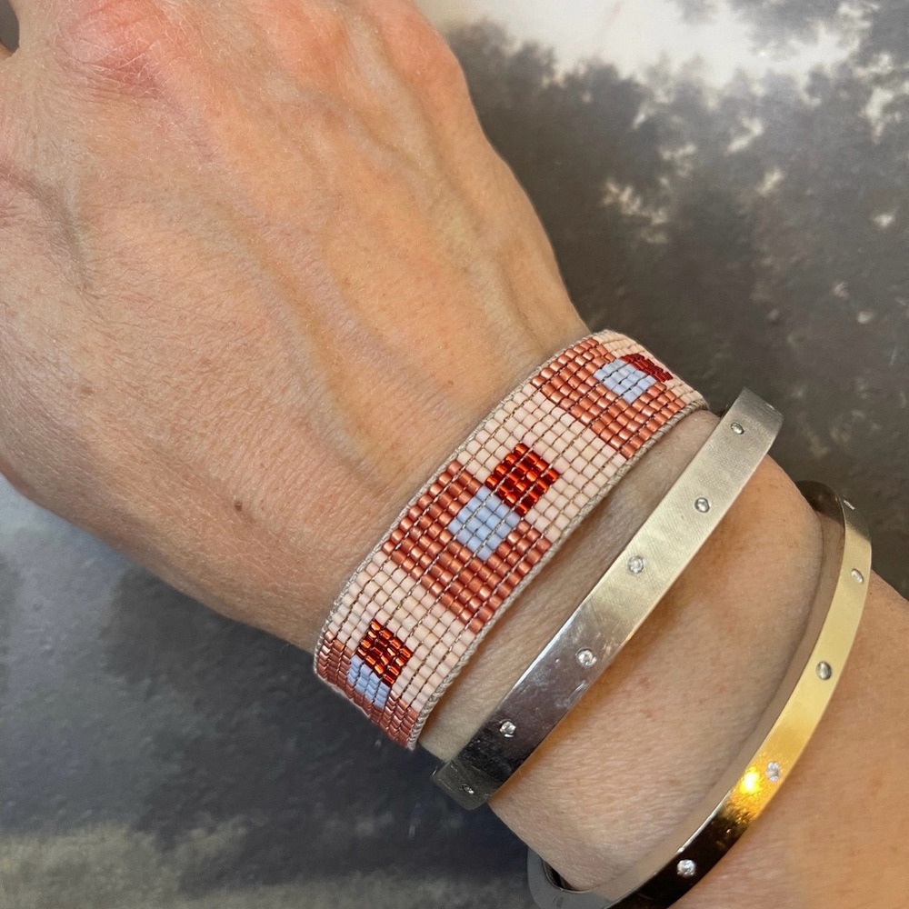 Miyuki seed bead loom bracelet